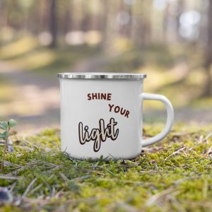 Shine Your Light Enamel Mug with LLRV Logo