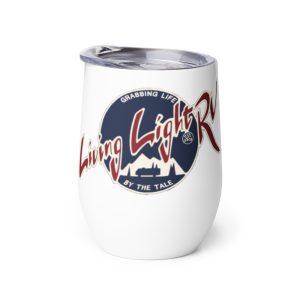 Wine a little Laugh a lot Tumbler with Official LLRV logo